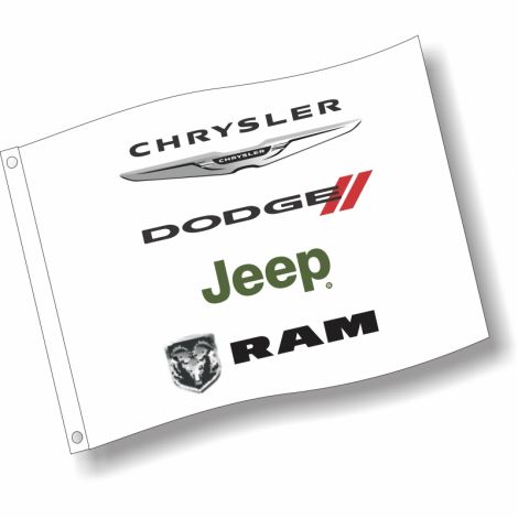 Standard 3' x 5' Flag - Chrysler/Dodge/Jeep/Ram