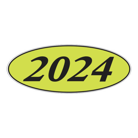 E-Z Oval Year Model Signs - 2024