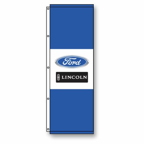 Tri-Panel Dealership Flag - Ford Lincoln