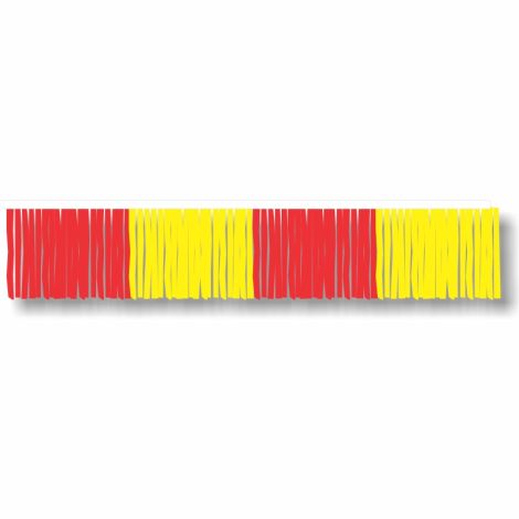 Poly Plastic Hula Streamers - Red/Yellow
