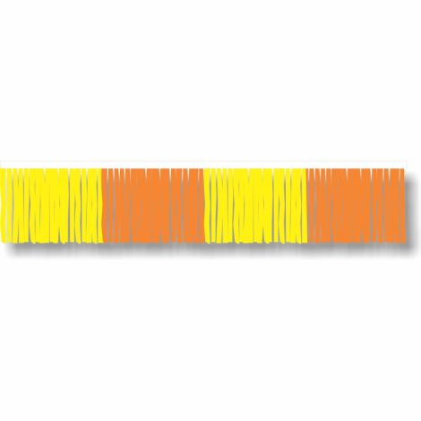 Poly Plastic Hula Streamers - Yellow/Orange
