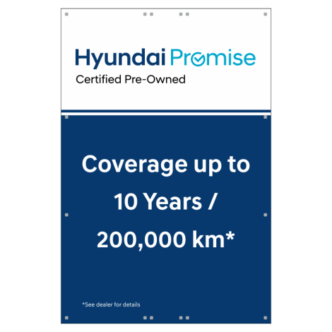 Hyundai Promise CPO Coroplast Pole Sign - Coverage up to 10 Years