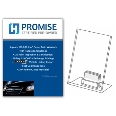 H-Promise CPO Desk Topper With Business Card Holder