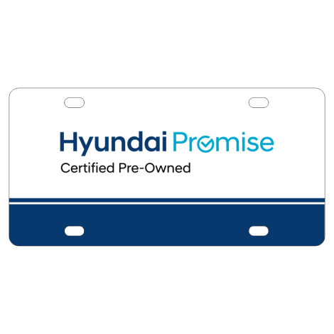 Hyundai Promise CPO Plastic Plate Signs