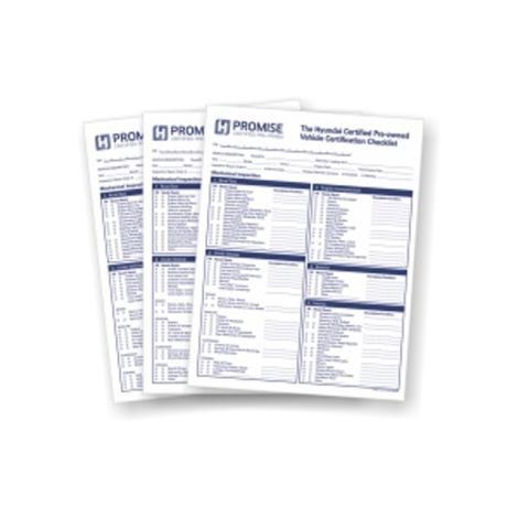 H-Promise CPO Certification Checklists