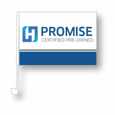 Clip-On Window Flag - H-Promise (Hyundai CPO)