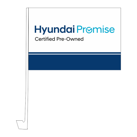 Hyundai Promise PO Clip-On Window Flag