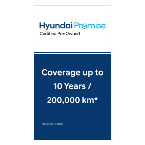 Hyundai Promise CPO A-Frame Sign - Coverage up to 10 Years