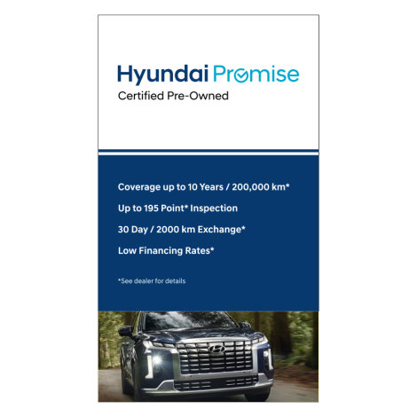 Hyundai Promise CPO A-Frame Sign