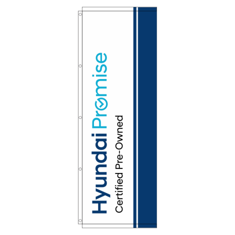 Hyundai Promise CPO Dealership Flag