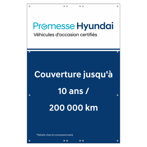 Affiches en coroplast pour poteaux Hyundai Promesse