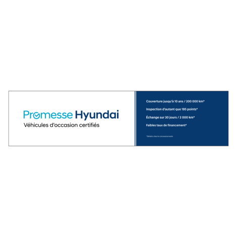 Bannières extérieures Hyundai Promesse