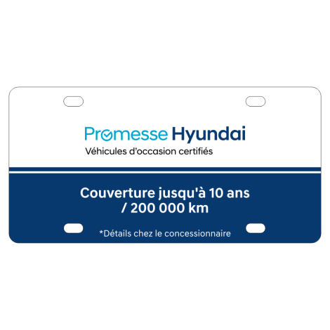 Plaques Promesse Hyundai - 10 Ans