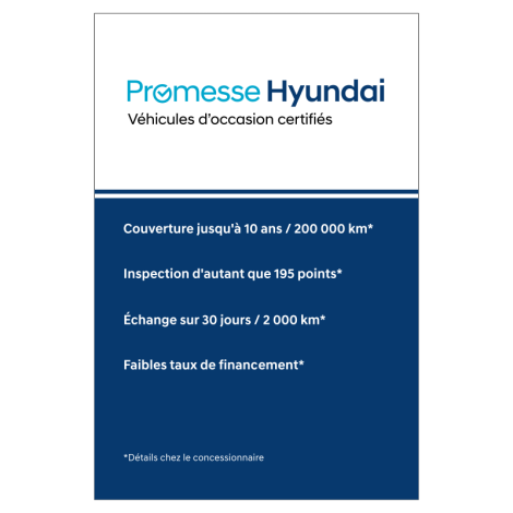 Vignette d'intérieur cling magie Hyundai Promesse