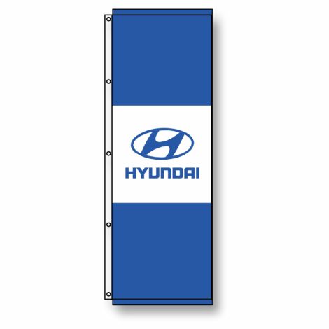 Tri-Panel Dealership Flag - Hyundai