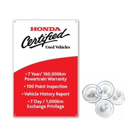 HCPO Plastic Poster with Suction Cups