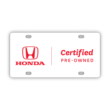 HCUV Honda Certified Plate