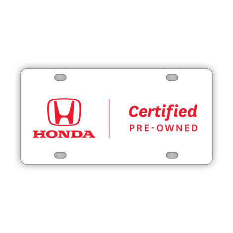 HCPO Honda Certified Plate