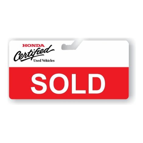 HCPO Rearview Mirror Sign - Sold