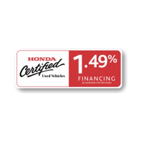 HCPO Finance rate Decals 1.49%