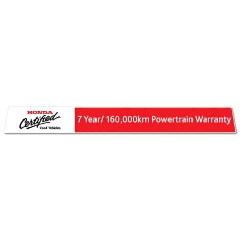 HCPO Windshield Topper Decal - Powertrain Warranty