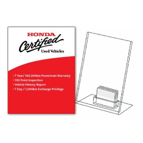 HCPO Standards Desktop Display with Business Card Holder