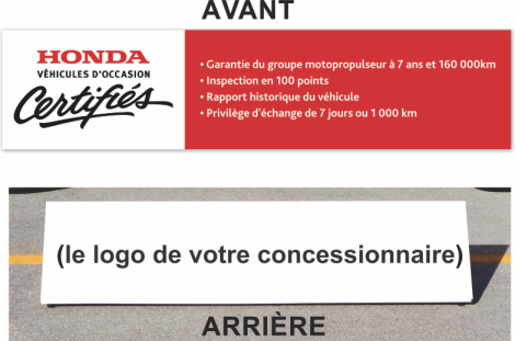 Enseigne Honda VOCH Pour Internet