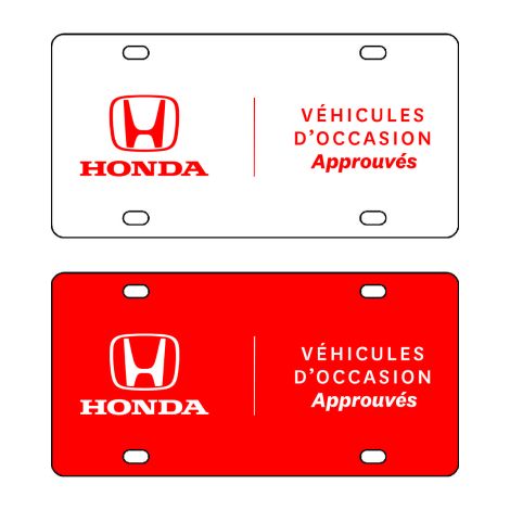 Plaques Honda Approuvés