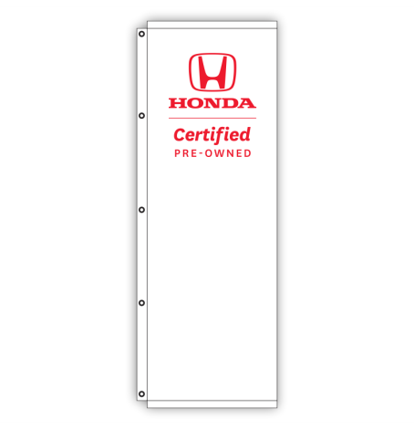 Honda Certified Dealership Flags - White