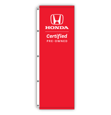 Honda Certified Dealership Flags - Red