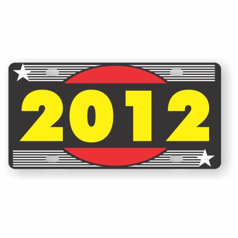 Hot Spot Year Plate - 2012