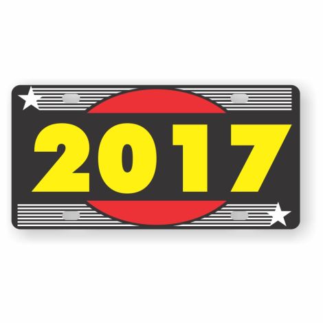 Hot Spot Year Plate - 2017