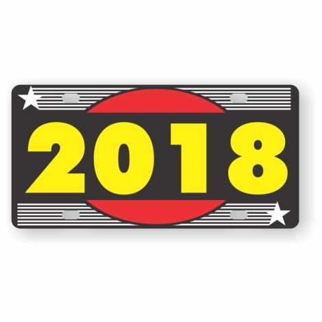 Hot Spot Year Plate - 2018