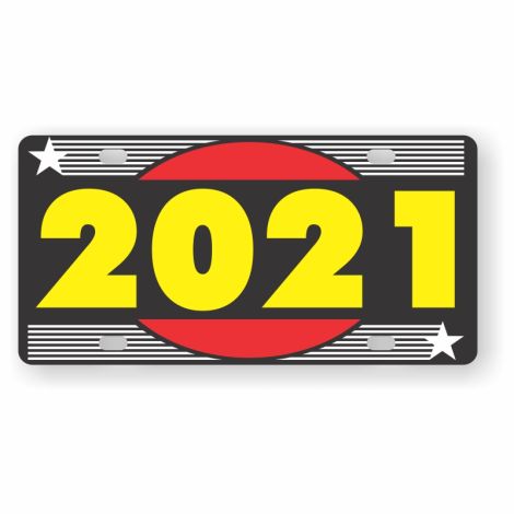 Hot Spot Year Plate - 2021