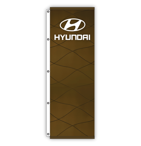 Digital Print Dealership Flags - Hyundai (3.5' x 10')