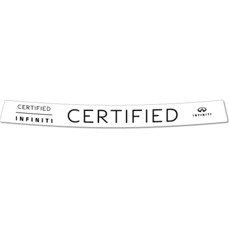 Infiniti Certified Windshield Topper Decal