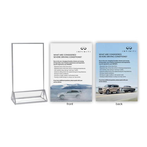 INFINITI Severe Driving Desktop Cards