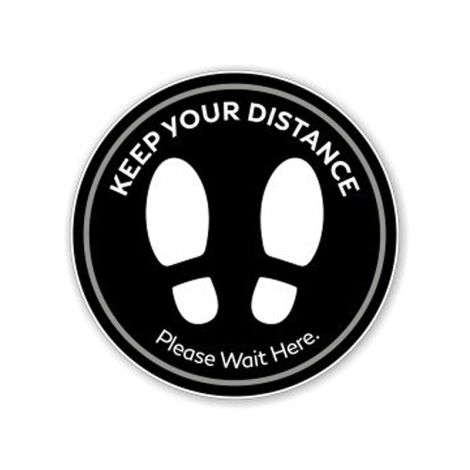 Infiniti Canada COVID-19 Interior Floor Decal - Keep Your Distance