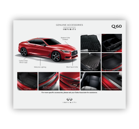 INFINITI Service Accessories Small Window Cling - Q60