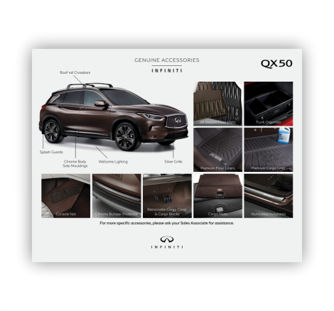 INFINITI Service Accessories Small Window Cling - QX50