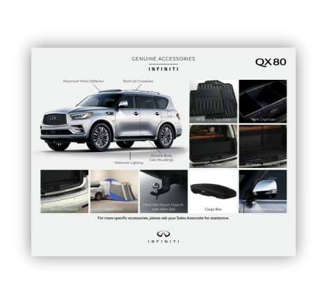 INFINITI Service Accessories Small Window Cling - QX80