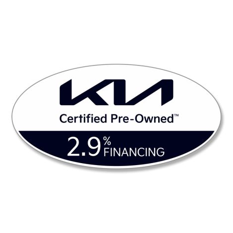 Kia CPO Interest Rate Decals 2.9%