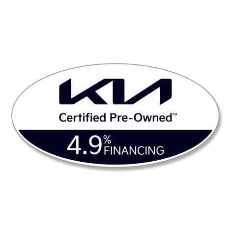 Kia CPO Interest Rate Decals 4.9%