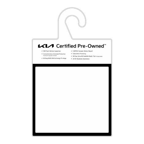 Kia CPO Reusable Mirror Tags