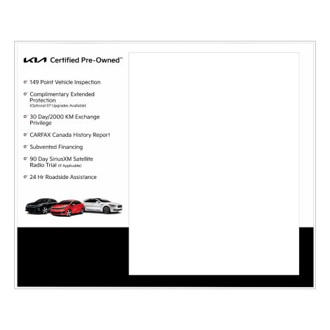 Kia CPO Magic Cling Information Holder