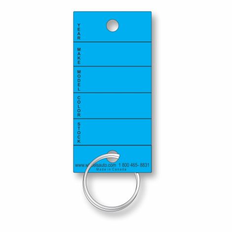 Poly-Tuff Plastic Key Tags - Blue