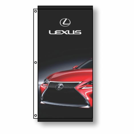 Digital Print Dealership Flags - Lexus (3.5' x 7')