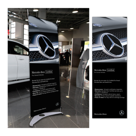 Mercedes-Benz Certified Showroom Banners
