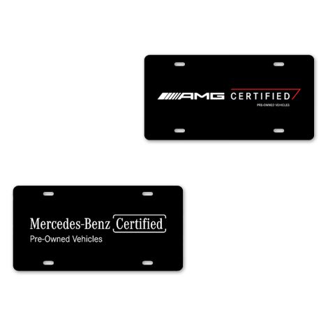 Mercedes-Benz Certified Plate Signs