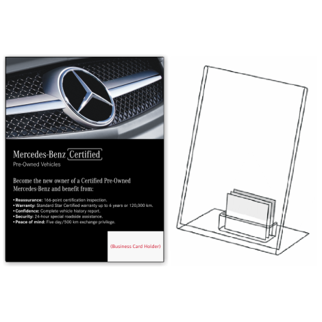 Mercedes-Benz Certified Desktop Display with Business Card Holder